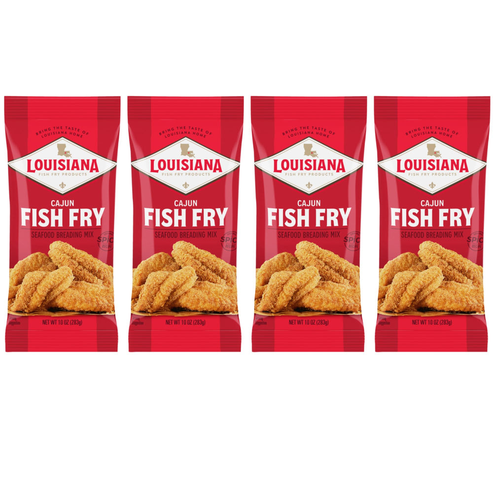 Louisiana Fish Fry Cajun Fry spice blend bottle ready for crispy seafood coatings