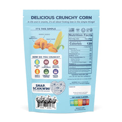 Close-up of Love Corn Sea Salt crunch highlights crisp texture