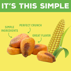 Single Love Corn bite highlighting crisp texture and bold flavor.