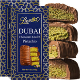 Lovetta Dubai Milk Chocolate Bar pistachio knafeh filling, luxurious and shareable
