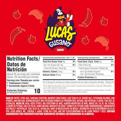 Lucas Chamoy Gusano pack front with vibrant label for on-the-go snacking
