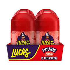 Lucas Chamoy powder spoon-dip-fruit highlights tangy topping option