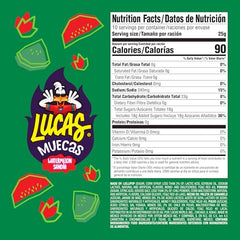 Lucas Muecas Watermelon Lollipop pack front; convenient 10-piece display for gifting.