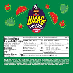 Lucas Powder Watermelon Candy 10-pack ready for sharing at parties.
