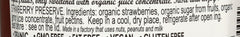 Close up shows LUCIEN GEORGELIN organic strawberry spread texture