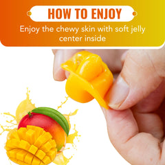 Luckycare MetaVita mango gummy real puree visible for authentic flavor