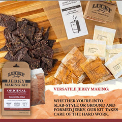 Lucky Beef Jerky Original kit ground-jerky-forming shown appealing to ground meat fans.