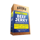 Lucky Beef Jerky original seasoning jar for easy at-home jerky creation