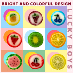 Lucky Boys Fruit Slices are individually wrapped to stay fresh and easy to share.