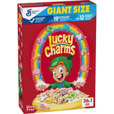 Lucky Charms gluten free cereal with marshmallows in a bowl for a fun breakfast.