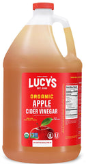 Lucy’s Apple Cider Vinegar gallon bottle with The Mother for everyday use