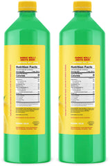 Lucy’s Lemon Juice 2-Pack bottle pour for quick recipes.