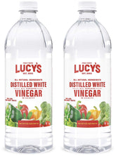 Lucy’s White Vinegar two-pack front view for daily cooking and cleaning.