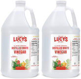 Lucy's white vinegar bottle 1 gallon for versatile kitchen and cleaning tasks.