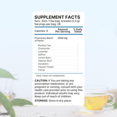 Lulutox Deep Sleep Tea steeping leaves a soothing aroma