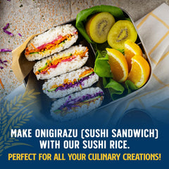 Lundberg sushi rice nigiri plate for authentic bite at home