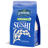 Lundberg sushi rice packaging 64oz, resealable bag for easy storage