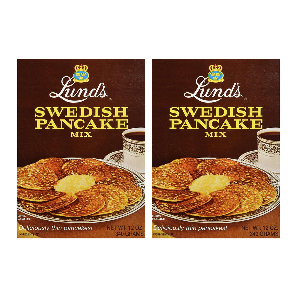 Lunds Swedish Pancake Mix pack of 2 ready for quick breakfasts.