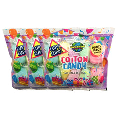 Lupy Lups! Cotton Candy Party Pack front view with colorful mini bags for parties.