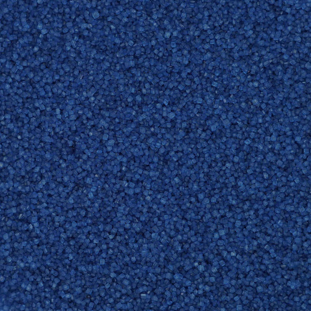 Luxe Cake Navy Blue Sugar Crystals jar adds shimmering sparkle to cakes and cupcakes
