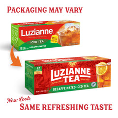 Brewing Luzianne Decaf Tea for a refreshing iced tea