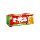 Luzianne green tea bags 24ct box front, crisp iced tea option
