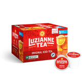 Luzianne unsweetened iced tea pod brew for easy single-serve preparation