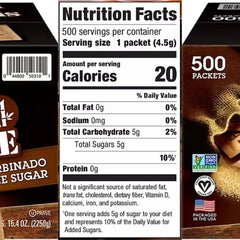 Lyfno raw sugar bulk pack, unrefined sweetness ideal for baking and beverages.