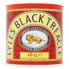 Lyle's Golden Syrup black treacle jar showcasing versatile baking ingredient for cakes and desserts.