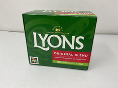 Lyons Original Blend packaging sleeve highlights Ireland heritage and quality