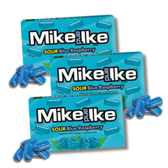 LYZA'S SWEETS & TREATS Mike & Ike Sour Blue Raspberry theater boxes for movie nights.