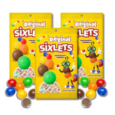 Lyza's Sweets & Treats Original Sixlets peg bags for sharing at events.