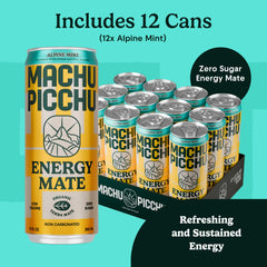 MACHU PICCHU Alpine Mint can on ice for a refreshing sip