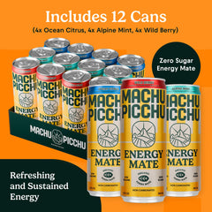 MACHU PICCHU non-carbonated can scene showing smooth taste