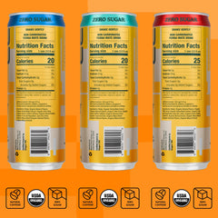 MACHU PICCHU ingredients close-up highlighting organic yerba mate and natural sweeteners