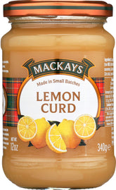 Mackays Lemon Curd jar showing vibrant citrus, a pantry staple for breakfast