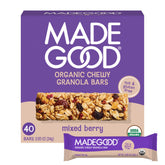 MadeGood Mixed Berry Granola Bars box front, family-size snack.