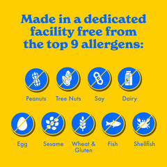 Nut-free facility icon beside MadeGood packaging reassures allergy-conscious shoppers