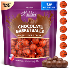 Madelaine basketball favors pack by THE MADELAINE CHOCOLATE COMPANY, ideal for party gifts.