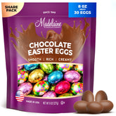 Madelaine Chocolate Easter Eggs with colorful foil wrapping, ideal for Easter baskets