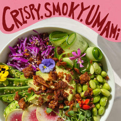 Madly Hadley plant-based bacon crumble topping for pasta and soups