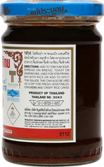 Mae Pranom Thai Chili Paste jar on kitchen counter—perfect for stir-fries and dipping.