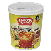 Maesri Masaman curry paste jar, ready for authentic Thai cooking