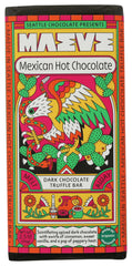 Maeve Mexican Hot Chocolate Truffle Bar pack shot, rich cocoa and creamy center for a decadent treat