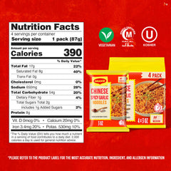 Maggi Chinese Spicy Garlic Noodles glossy-plate presentation, bold flavor ready in minutes