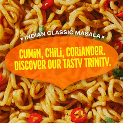 Maggi Indian Classic Masala steaming bowl features aroma and comforting flavor.
