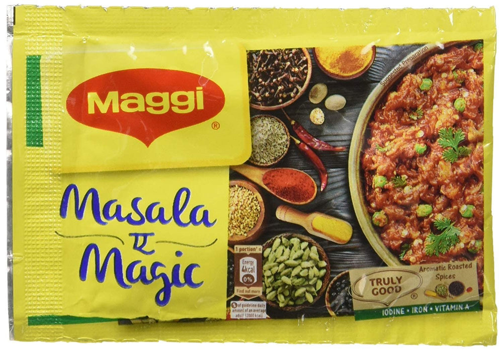 Maggi Masala-ae-Magic 6g pack boosts daily vegetables flavor.