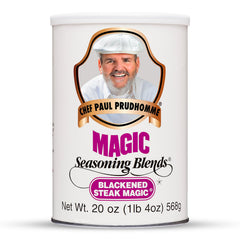 Magic Seasoning Blends Blackened Steak Magic bottle ready for grilling, gluten-free.