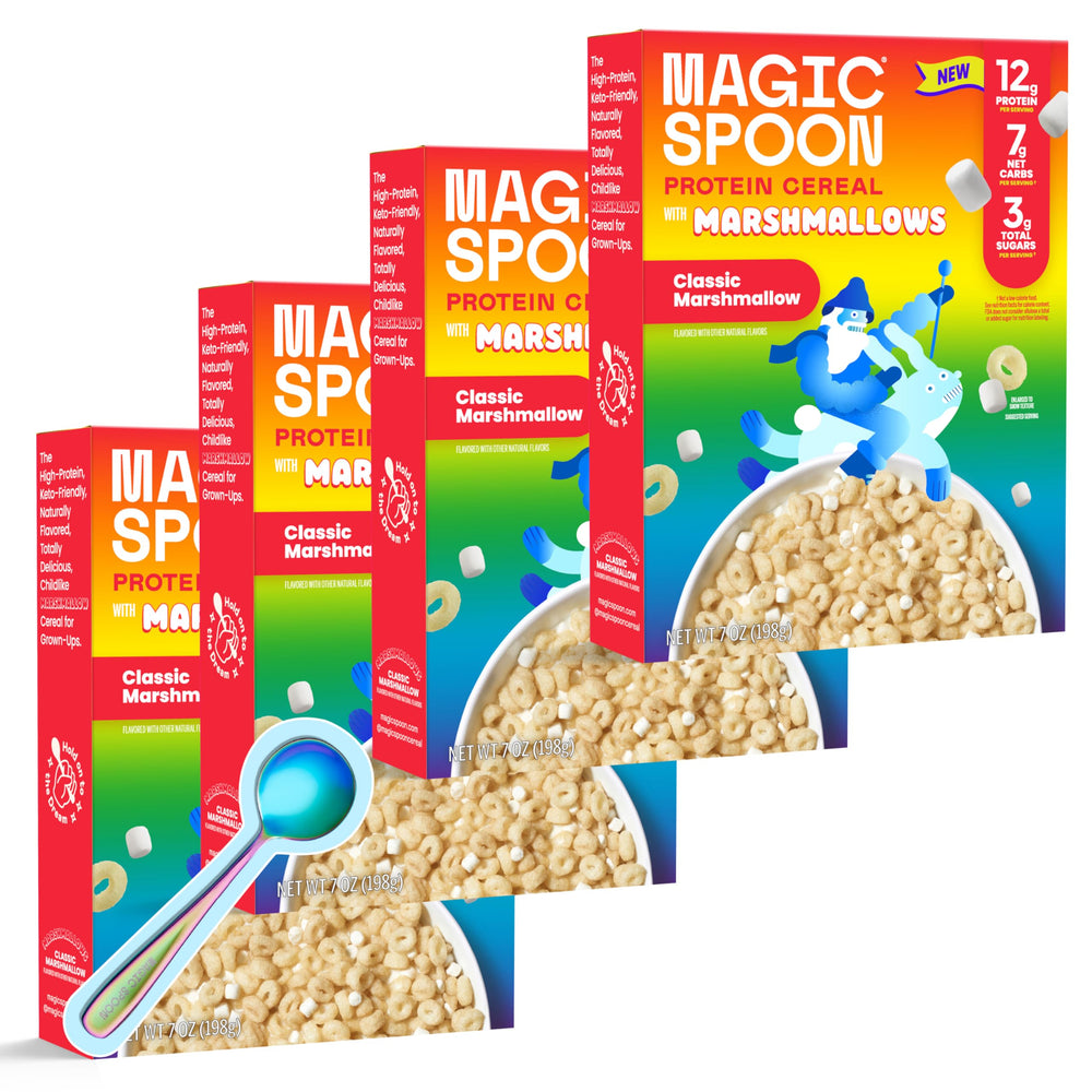 Magic Spoon classic marshmallow cereal bowl for a protein-packed breakfast.