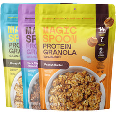 Magic Spoon granola honey almond pack - high-protein breakfast option.